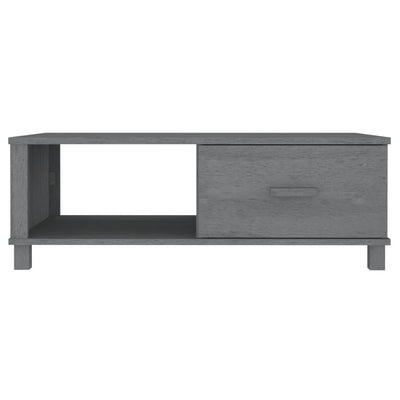 Coffee Table "HAMAR" Dark Grey 100x55x35 cm Solid Wood Pine Payday Deals