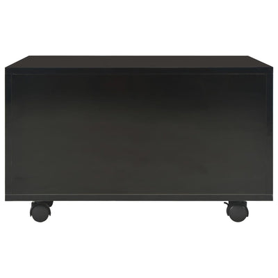 Coffee Table High Gloss Black 60x60x35 cm Engineered Wood Payday Deals