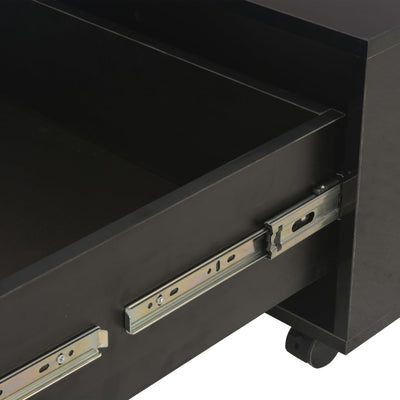 Coffee Table High Gloss Black 60x60x35 cm Engineered Wood Payday Deals