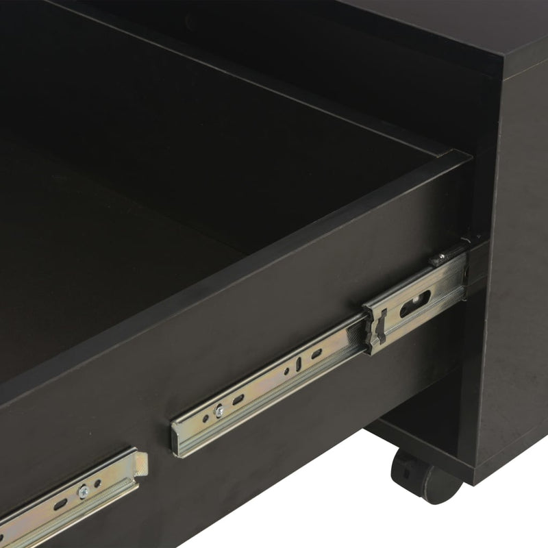 Coffee Table High Gloss Black 60x60x35 cm Engineered Wood Payday Deals
