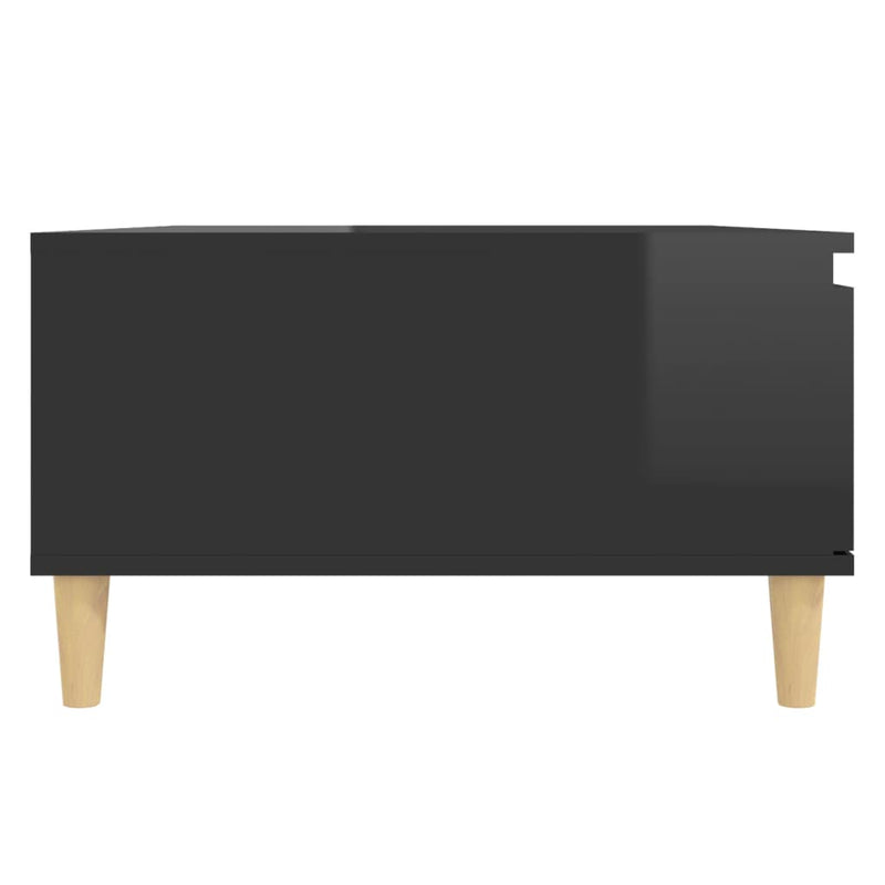 Coffee Table High Gloss Black 90x60x35 cm Engineered Wood Payday Deals