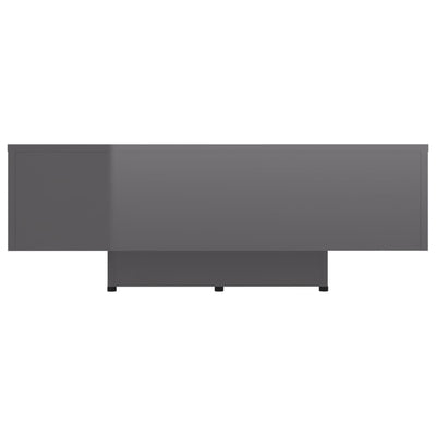 Coffee Table High Gloss Grey 85x55x31 cm Engineered Wood Payday Deals
