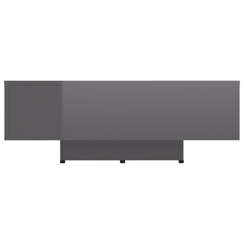 Coffee Table High Gloss Grey 85x55x31 cm Engineered Wood Payday Deals