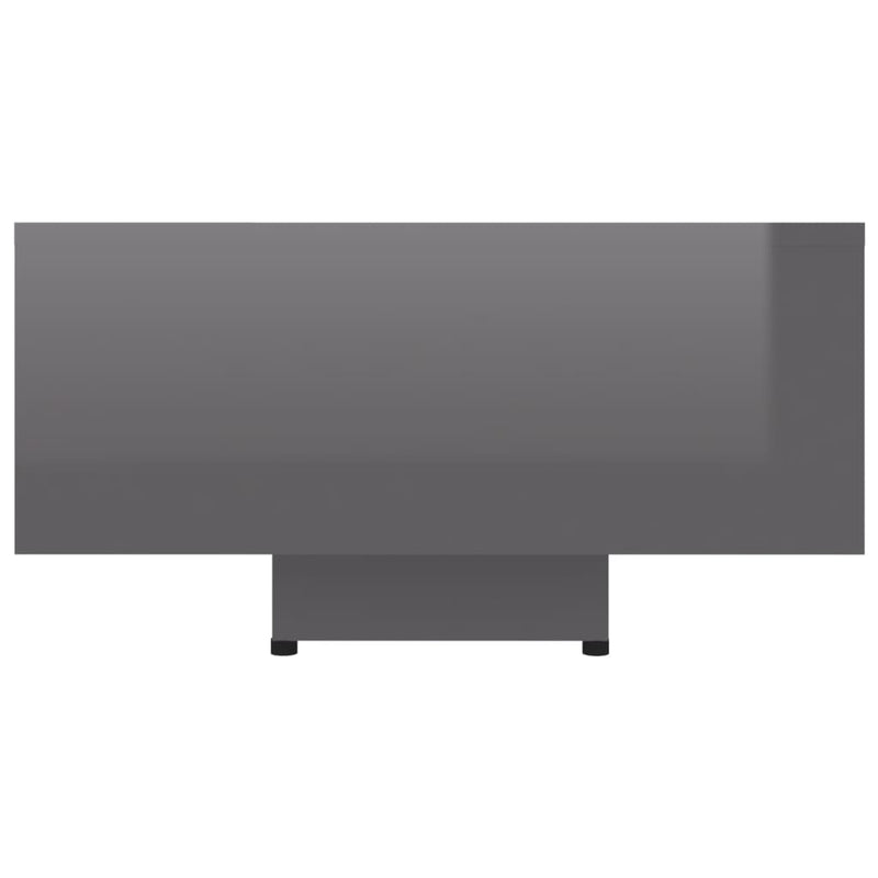 Coffee Table High Gloss Grey 85x55x31 cm Engineered Wood Payday Deals