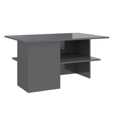 Coffee Table High Gloss Grey 90x60x46.5 cm Engineered Wood Payday Deals