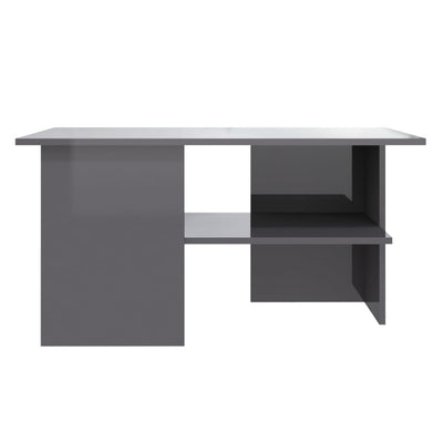 Coffee Table High Gloss Grey 90x60x46.5 cm Engineered Wood Payday Deals