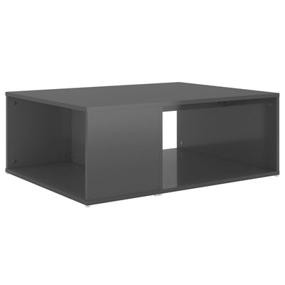 Coffee Table High Gloss Grey 90x67x33 cm Engineered Wood Payday Deals
