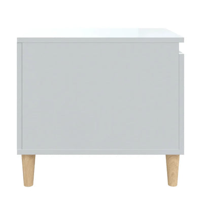 Coffee Table High Gloss White 100x50x45 cm Engineered Wood Payday Deals