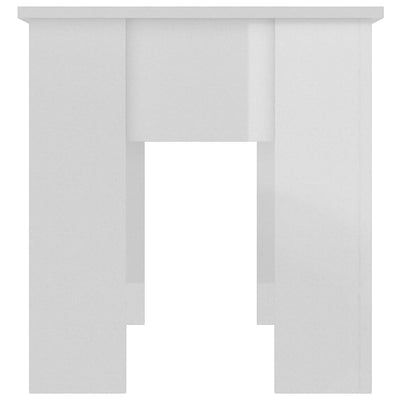 Coffee Table High Gloss White 101x49x52 cm Engineered Wood Payday Deals