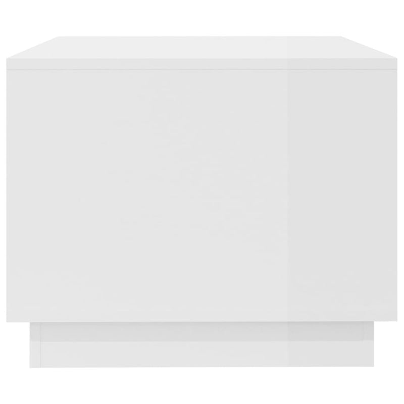 Coffee Table High Gloss White 102.5x55x44 cm Engineered Wood Payday Deals