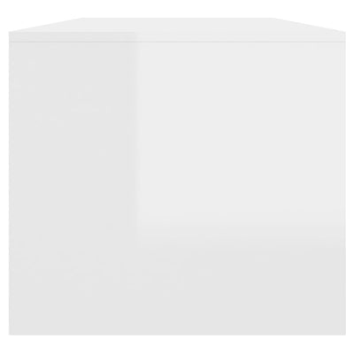 Coffee Table High Gloss White 102x50x45 cm Engineered Wood Payday Deals