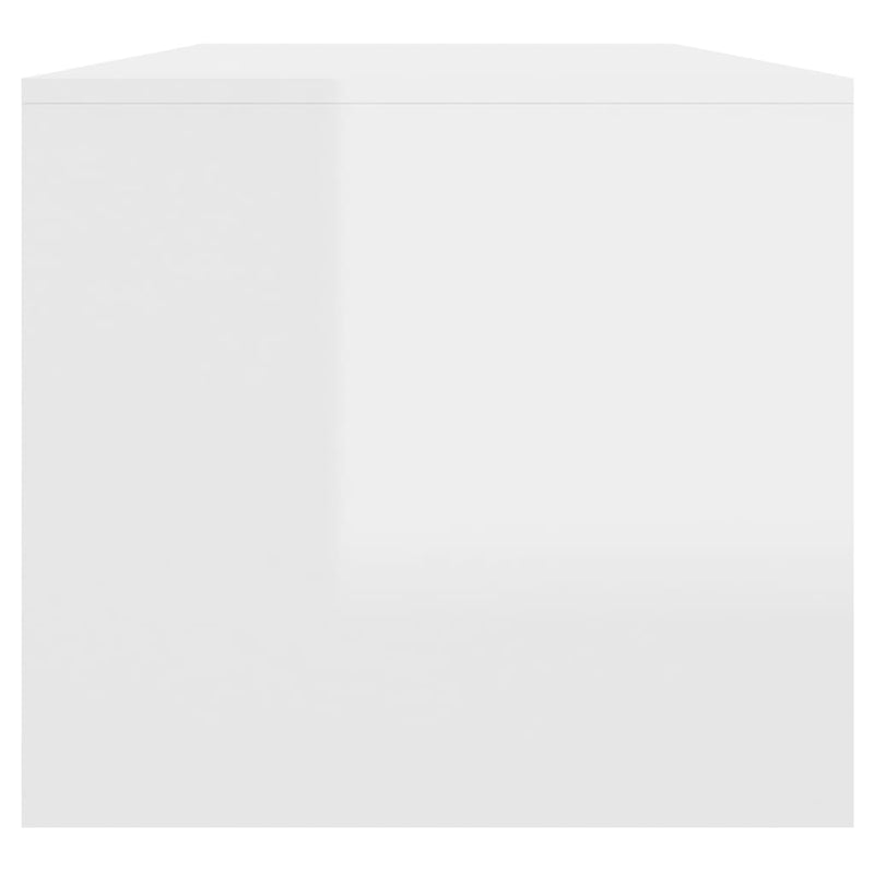 Coffee Table High Gloss White 102x50x45 cm Engineered Wood Payday Deals