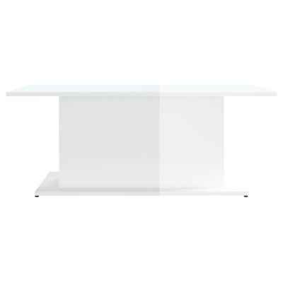 Coffee Table High Gloss White 102x55.5x40 cm Engineered Wood Payday Deals