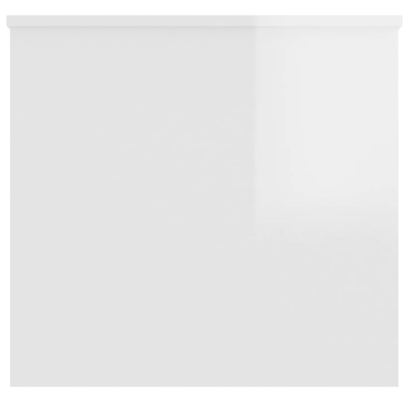 Coffee Table High Gloss White 102x55.5x52.5 cm Engineered Wood Payday Deals