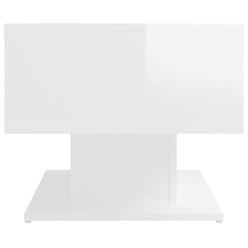 Coffee Table High Gloss White 103.5x50x44.5 cm Engineered Wood Payday Deals
