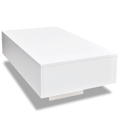 Coffee Table High Gloss White Payday Deals