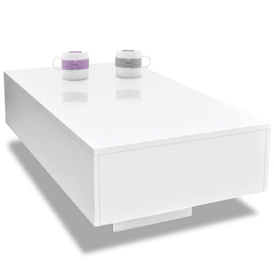 Coffee Table High Gloss White Payday Deals