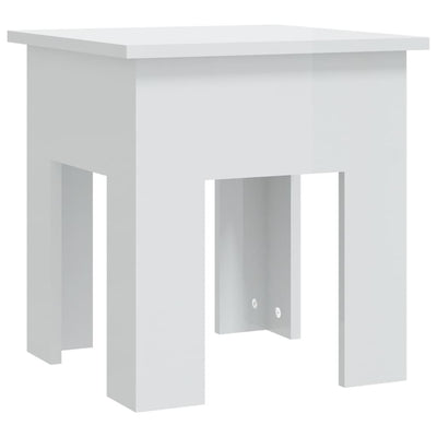 Coffee Table High Gloss White 40x40x42 cm Engineered Wood Payday Deals