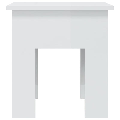 Coffee Table High Gloss White 40x40x42 cm Engineered Wood Payday Deals