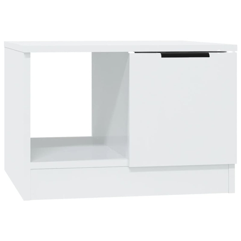 Coffee Table High Gloss White 50x50x36 cm Engineered Wood Payday Deals