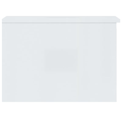 Coffee Table High Gloss White 50x50x36 cm Engineered Wood Payday Deals