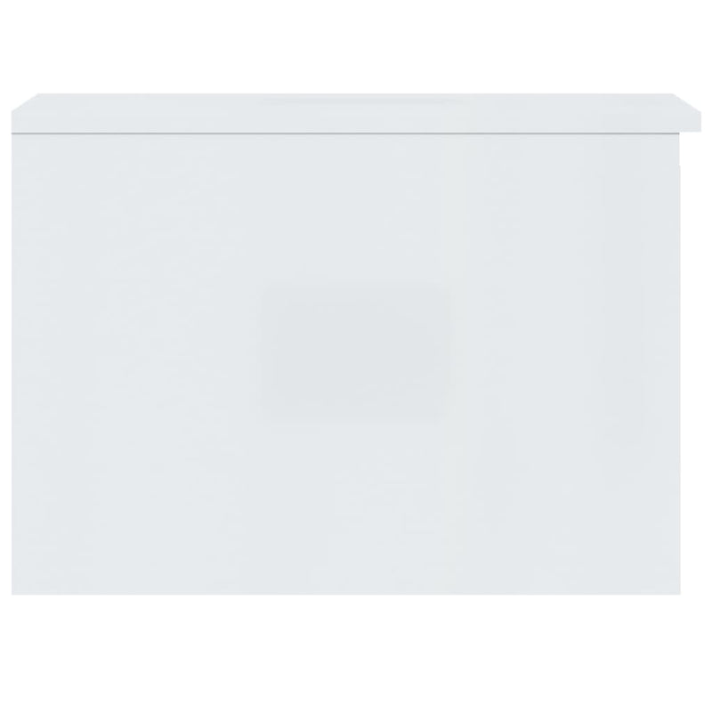 Coffee Table High Gloss White 50x50x36 cm Engineered Wood Payday Deals