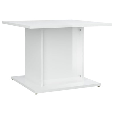 Coffee Table High Gloss White 55.5x55.5x40 cm Engineered Wood Payday Deals