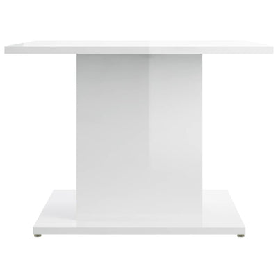 Coffee Table High Gloss White 55.5x55.5x40 cm Engineered Wood Payday Deals