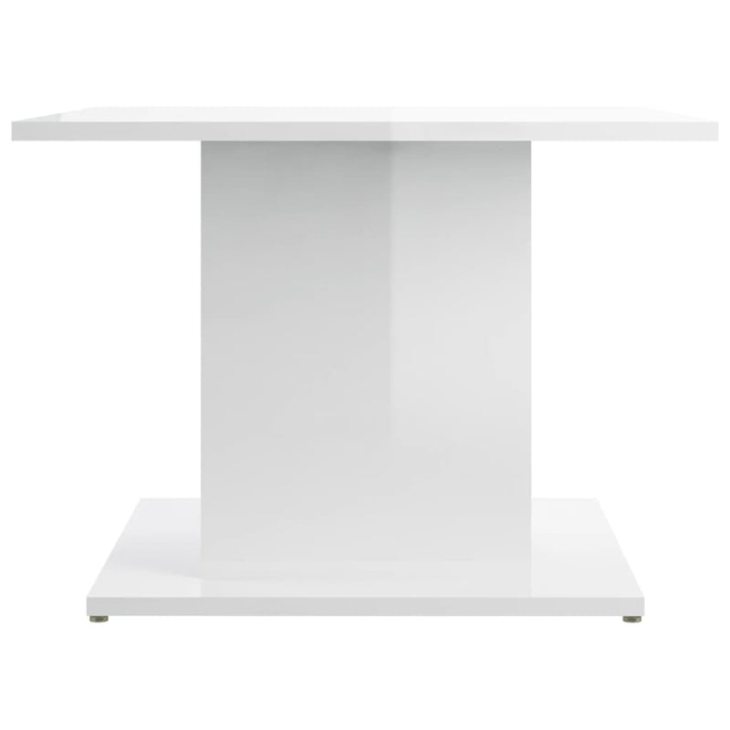 Coffee Table High Gloss White 55.5x55.5x40 cm Engineered Wood Payday Deals