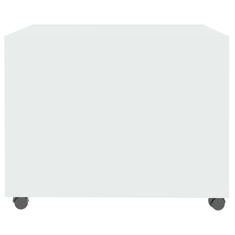 Coffee Table High Gloss White 55x55x40 cm Engineered Wood Payday Deals