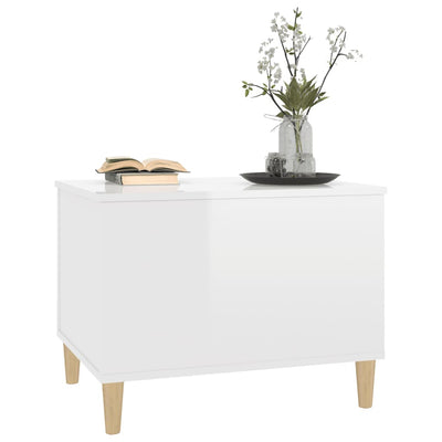 Coffee Table High Gloss White 60x44.5x45 cm Engineered Wood Payday Deals