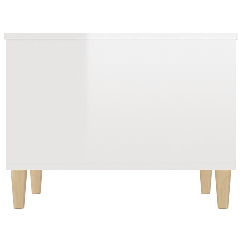 Coffee Table High Gloss White 60x44.5x45 cm Engineered Wood Payday Deals