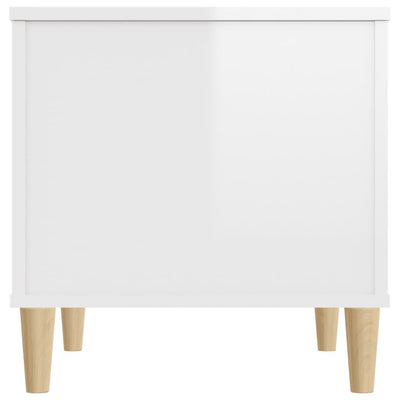Coffee Table High Gloss White 60x44.5x45 cm Engineered Wood Payday Deals