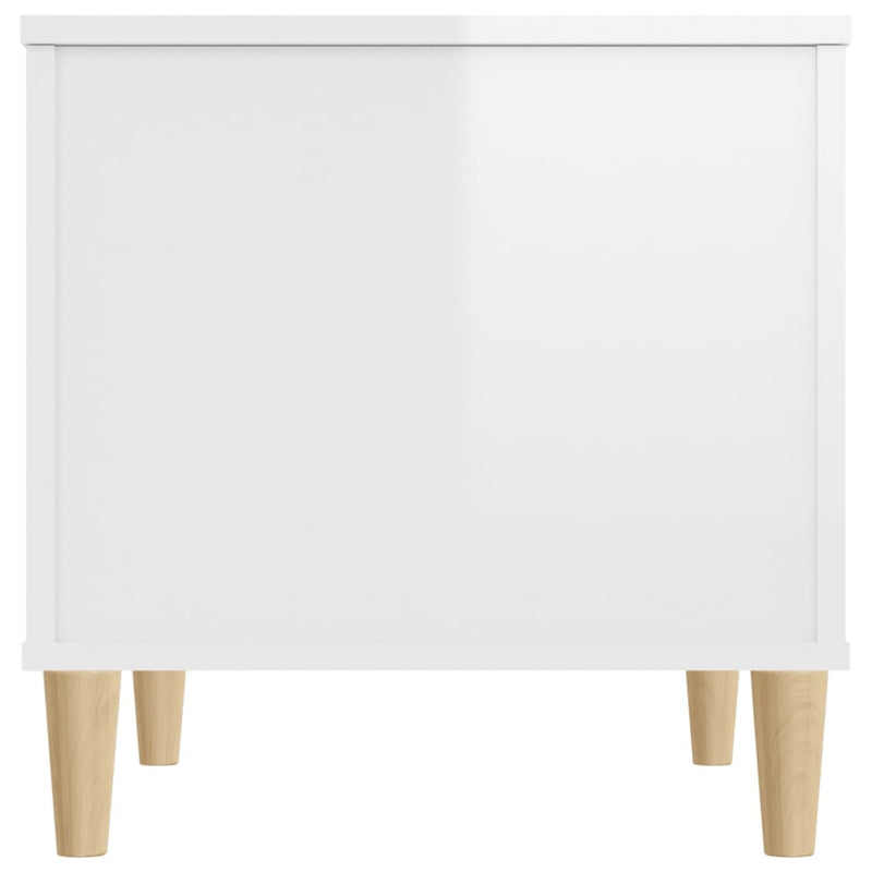 Coffee Table High Gloss White 60x44.5x45 cm Engineered Wood Payday Deals