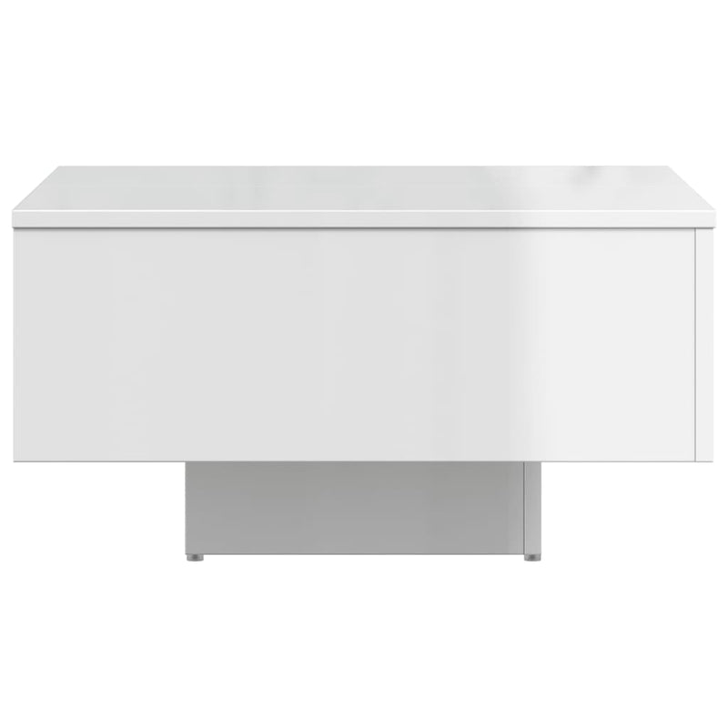 Coffee Table High Gloss White 60x60x31.5 cm Chipboard Payday Deals