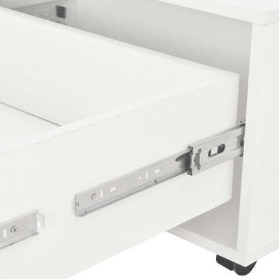Coffee Table High Gloss White 60x60x35 cm Engineered Wood Payday Deals