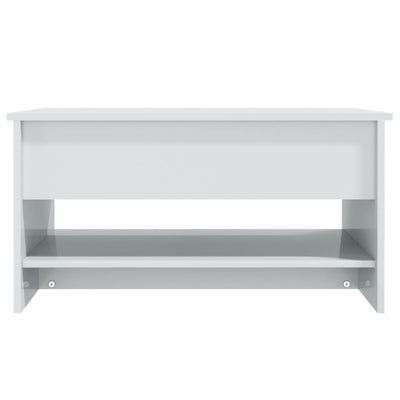 Coffee Table High Gloss White 80x50x40 cm Engineered Wood Payday Deals
