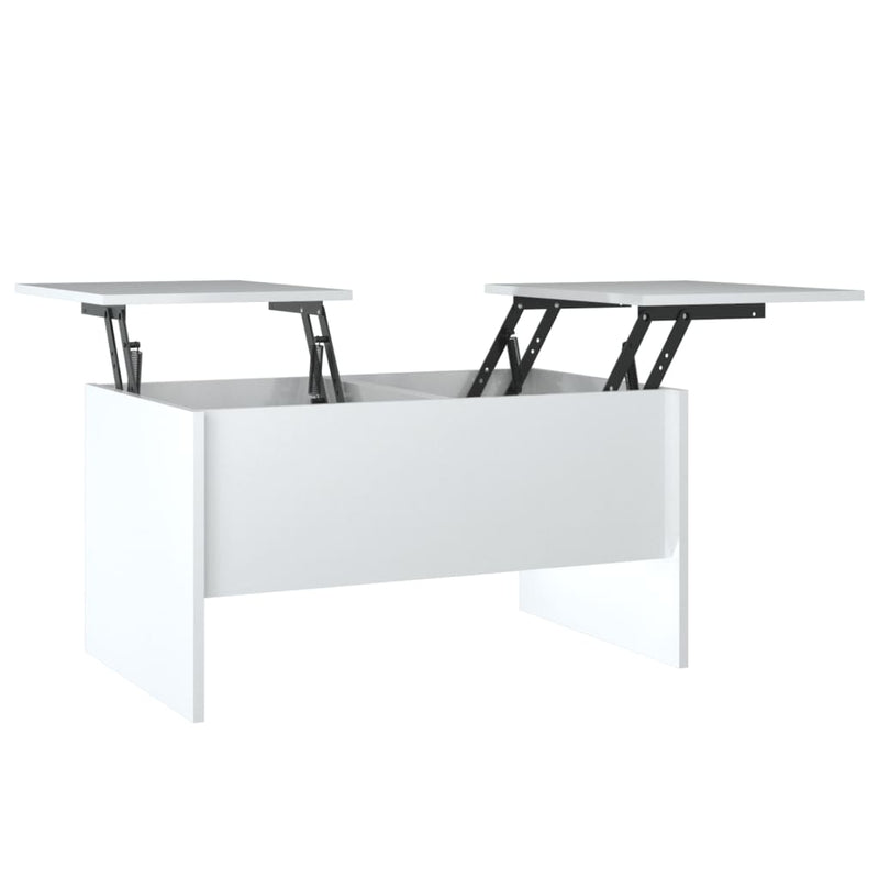Coffee Table High Gloss White 80x50x42.5 cm Engineered Wood Payday Deals