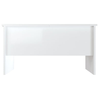 Coffee Table High Gloss White 80x50x42.5 cm Engineered Wood Payday Deals