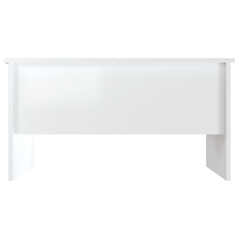 Coffee Table High Gloss White 80x50x42.5 cm Engineered Wood Payday Deals