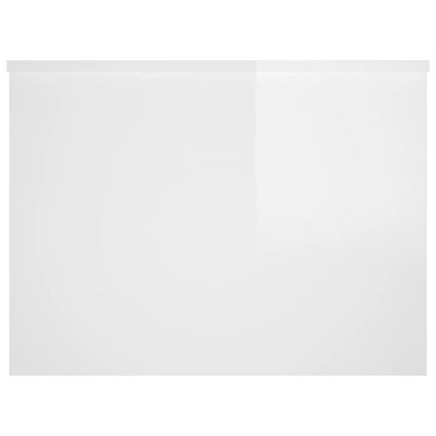 Coffee Table High Gloss White 80x55.5x41.5 cm Engineered Wood Payday Deals