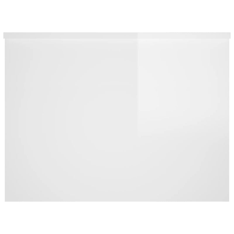 Coffee Table High Gloss White 80x55.5x41.5 cm Engineered Wood Payday Deals
