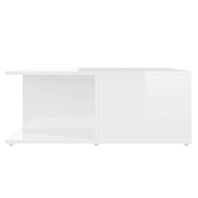 Coffee Table High Gloss White 80x80x31 cm Engineered Wood Payday Deals