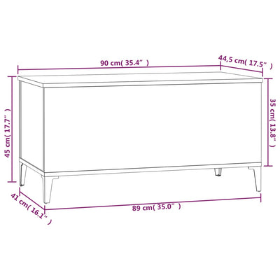 Coffee Table High Gloss White 90x44.5x45 cm Engineered Wood Payday Deals