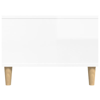 Coffee Table High Gloss White 90x50x36.5 cm Engineered Wood Payday Deals