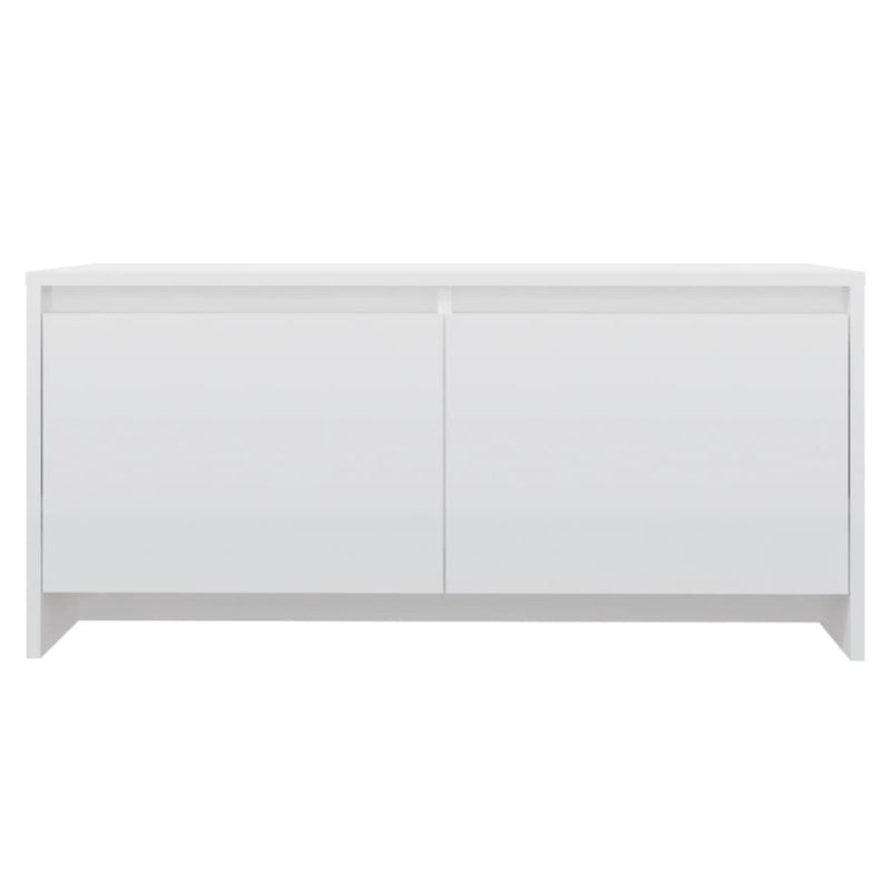 Coffee Table High Gloss White 90x50x41.5 cm Engineered Wood Payday Deals