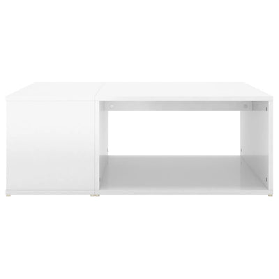 Coffee Table High Gloss White 90x67x33 cm Engineered Wood Payday Deals
