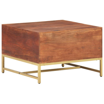 Coffee Table Honey Brown 67x67x45 cm Solid Acacia Wood Payday Deals