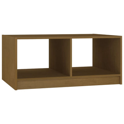 Coffee Table Honey Brown 75x50x33.5 cm Solid Pinewood Payday Deals