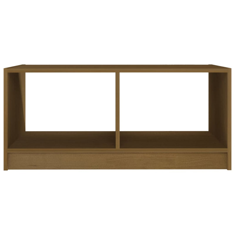 Coffee Table Honey Brown 75x50x33.5 cm Solid Pinewood Payday Deals